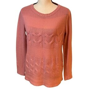 Lafayette 148 Maeve Cable Knit Pullover Sweater Sz-S